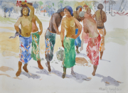 55-RM 4,480.00-SOLD Khalil Ibrahim "East Coast Series"(2004) 21cm x 30cm Watercolour on Paper RM 5800