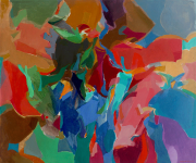 9-Khalil-Ibrahim-“Abstract”-1992-Acrylic-on-Canvas-97cm-X-115.5cm-RM-16000-24000