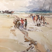 Khalil-Ibrahim-Berserah-1994-Watercolour-on-Paper-30cm-x-39cm-1