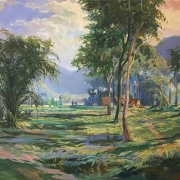 Khalil-Ibrahim-_East-Coast-Imaginary-Landscape_-1997-52cm-x-79-cm-Oil-on-Canvas-1