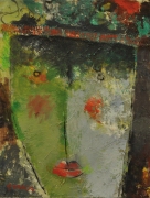 7-Portrait of a Girl, 2006 RM 6,050.00-SOLD | Oil on canvas | 30.5 x 23 cm