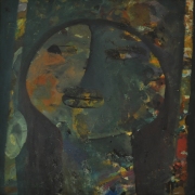 8-Innocence Series, 1990s RM 6,600.00-SOLD | Mixed media on board | 44.5 x 44.5 cm