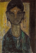 9-Portrait an Indian Beauty, 1962 RM 12,100.00-SOLD | Oil on board | 61 x 41 cm
