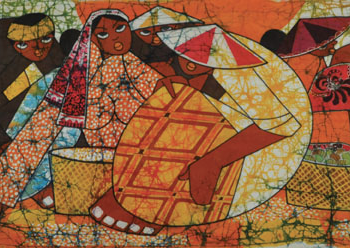 1-Market-Scene-1968-RM-15950.00-SOLD-Batik-53.5-x-152.5-cm