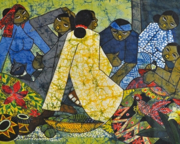 7-Conversation-2013-RM-11000.00-SOLD-Batik-79-x-104-cm