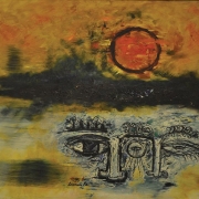 3-Blue Clouds, 1970 RM 9,900.00-SOLD | Oil on canvas | 76 x 89 cm