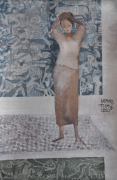 12-Present-Past, 1981 RM 2,688.00-SOLD | Watercolour on paper 53 x 34 cm