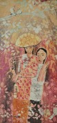 15-Two Sisters, Undated RM 3,360.00-SOLD | Batik | 46 x 20.5 cm