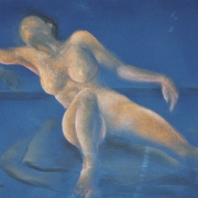 3-Nude Portrait : Australian Lady, 1994 RM 10,450.00-SOLD | Pastel on paper | 38 x 53.5 cm