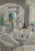 4-Tea Room At Carcosa, 1992 RM 5,280.00-SOLD | Pastel on paper | 54.5 x 37 cm
