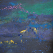 8- RM 7,840 Peacock Rock Cod & Coral, 2001 Acrylic on canvas 121 x 91 cm