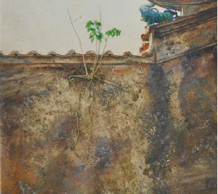 3-Edge-of-Temple-1986-RM-7150.00-SOLD-Mixed-media-on-paper-71-x-53-cm