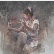 Radha, 2009 RM 8,800.00-SOLD | Oil on canvas | 75 x 100 cm