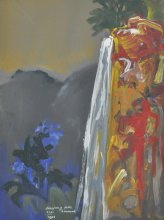 10 Sikajang Falls" (2005) Oil on Board 30.5cm x 22.5cm