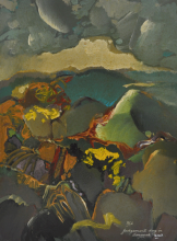 3 Judgement Day in Sarawak" (2005) Oil on Board 30.5cm x 22.5cm