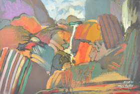 6 Moil Falls" (2006) Oil on Board 30cm x 45cm