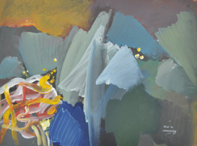 7 Morning" (2012) Oil on Board 22.5cm x 30.5cm