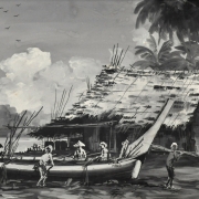 Mohd Zain Idris, xxx, 1950 Oil on board 39 x 59 cm