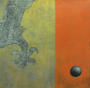14-RM3,960 Dragon Ball 3, 2004 Woodcut on canvas 61 x 61 cm
