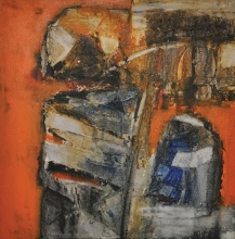 1-Awang Damit Ahmad, Alami II, Gunung dan Lereng III (2003) SOLD | Mixed Media 46cm X 46cm