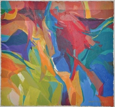 14-Khalil Ibrahim, Pembicaraan (1997) Acrylic on Board 25cm x 27.5cm