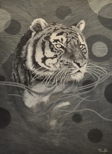 25-Nik Rafin, Sumantran Tiger (2011) 122cm x 182cm Acrylic on Canvas