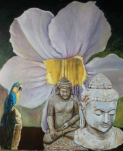 3-Brigitte Shahabudin, Malaysiakini 6 (2011) Oil on canvas, 100cm x 120cm