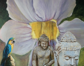 3-Brigitte Shahabudin, Malaysiakini 6 (2011) Oil on canvas, 100cm x 120cm