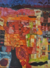 32-Rafiee Ghani "Garden Series" (1996) Oil on Canvas 165cm x 122cm RM 24,000