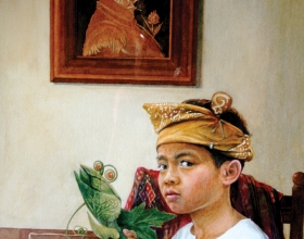 52-Syed Azzudin Young Boy-Arcimboldo Watercolour on paper, 70cm x90cm, 2010