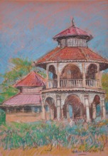 10-Haron Mokhtar, Nostalgia - Ingatan III & IV. 1994 Pastel on Paper 40 cm x 27 cm