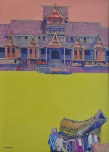 12-Haron Mokhtar, Nostalgia Series. 1994 SOLD | Acrylic on Canvas 121 cm x 87 cm