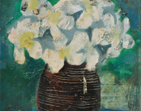 22-Khoo Sui Hoe "Still Life I" (1979) 30cm x 30cm Oil on Canvas