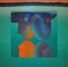 25-Khoo Sui Hoe Day of Ceremony (1990) Oil on canvas 89x89cm RM88000