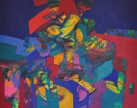 51-Sharifah Fatimah Zubir, Dato’, Awal Muharram. 1997 SOLD | Acrylic on Canvas 153 cm x 153 cm