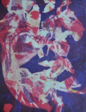 58-Tay Mo Leong, Dato' "Stone Flower I" (1986) Batik 105cm x 86cm