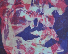 58-Tay Mo Leong, Dato' "Stone Flower I" (1986) Batik 105cm x 86cm