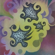 3-Gelora Alam II, 1997 RM 2,200.00-SOLD | Oil on canvas | 36 x 42 cm