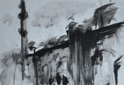 1-RM 2,750.00-SOLD Najib Ahmad Bamadhaj "Suleyman Mosque, Turkey" (2009)