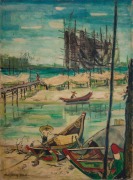 2-Telok Bahang Beach Penang Malaya, 1960 RM 44,000.00-SOLD | Oil on canvas | 74 x 54.5 cm