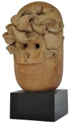 3-Pottery Head, Undated RM 13,440.00-SOLD | Stoneware | 22 x 9 x 9cm
