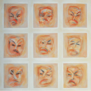 1-Mascara, 1999 RM 6,050.00-SOLD | Acrylic on canvas | 82 x 82 cm