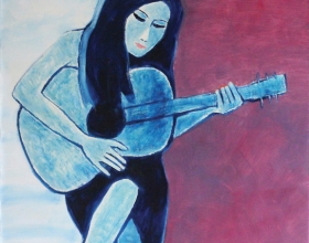 1-Adelin, 2011 140cm x 140cm Oil On Canvas