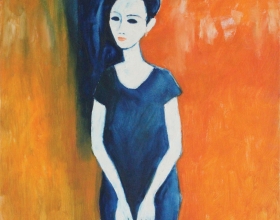 17-Mina, Undated 100cm x 100cm Oil On Canvas