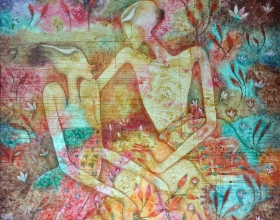 10-Endearing Thoughts, 2000. Oil on Canvas. 140cm x 140cm