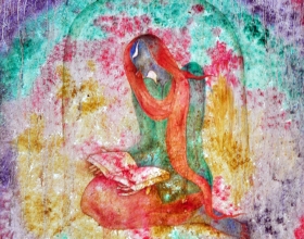 13-Holy Book, 2011. Oil on Canvas. 92cm x 92cm