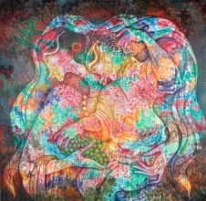 14-Ibu, 2011. Oil on Canvas. 127cm x 127cm
