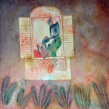 16-Joy of Being Together, 1997. Oil on Canvas. 61cm x 61cm