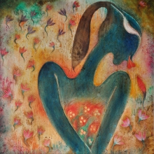 22-Longing for Love II, 2002. Oil on Canvas. 61cm x 61cm
