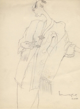 4-Drawing- Kebaya Series (1), 2011. Pencil on Paper. 27cm x 21cm